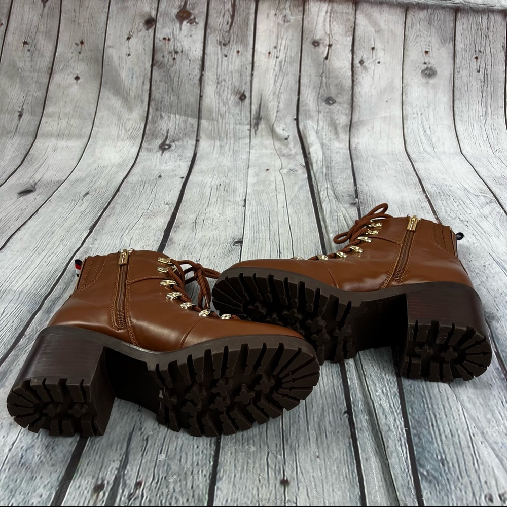 Tommy Hilfiger Lamere 2 Brown Women Faux Shearling Vegan Boots Sz 7.5 M NEW - Picture 7 of 7